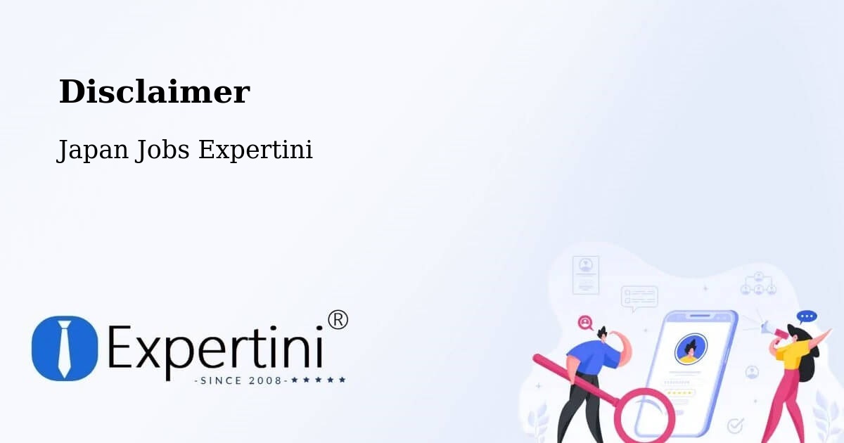 Disclaimer – Gamagōri - Japan Jobs Expertini